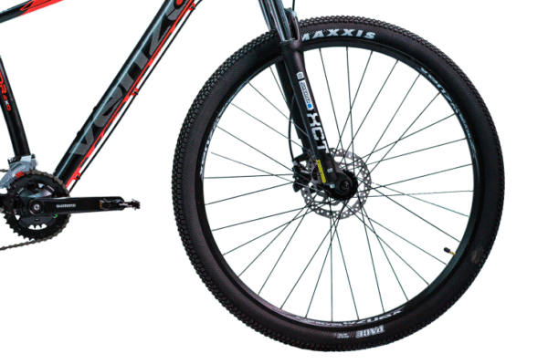 Mountain bike Venzo Raptor Exo R29 S 27v frenos de disco hidráulico roja-negra - Imagen 5