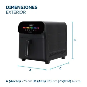 Freidora de Aire Philco Digital FR259PHP 9Lts - Imagen 6