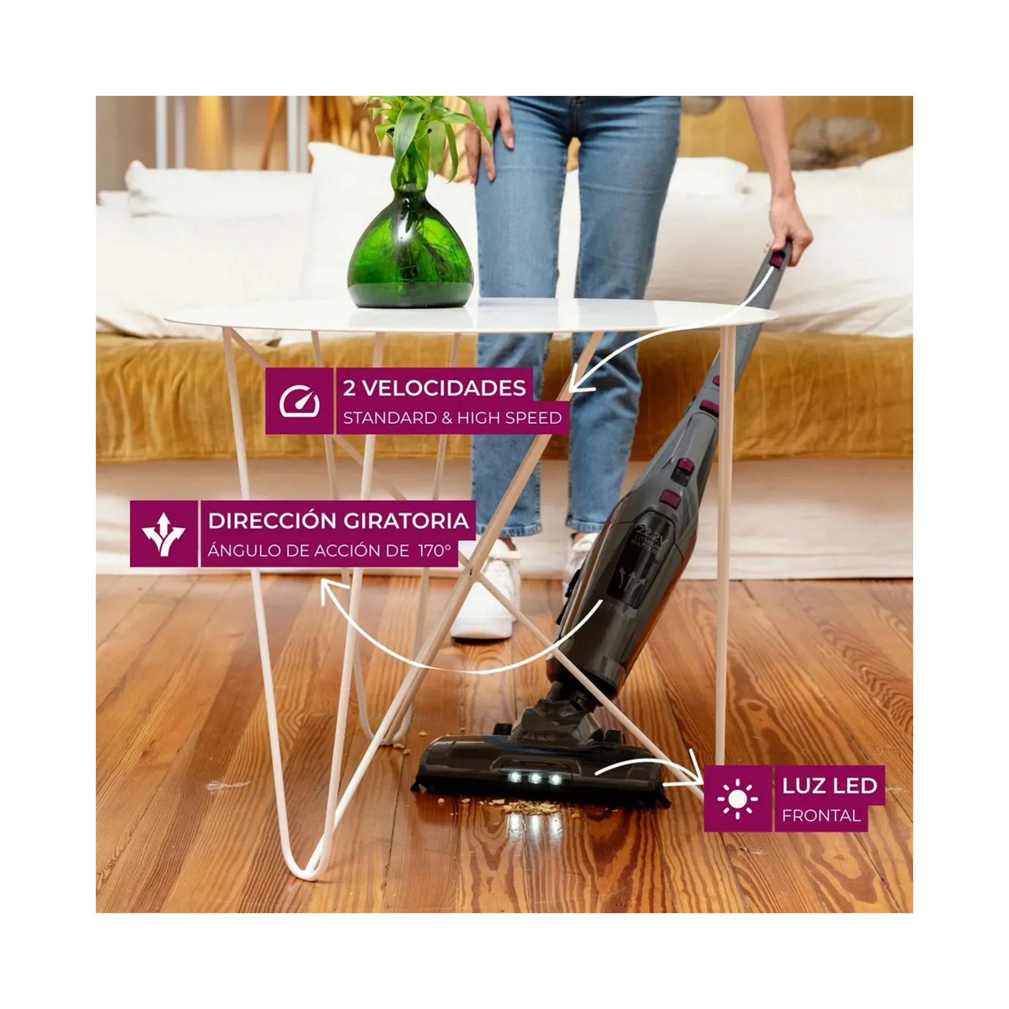 ASPIRADORA STICK 2 EN 1 ATMA AS7921N - Imagen 2